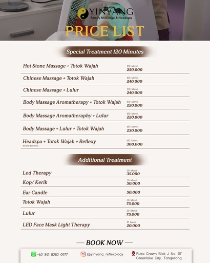 Chinese Massage + Lulur 120 Menit